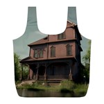 Victorian House In The Oregon Woods Full Print Recycle Bag (L)