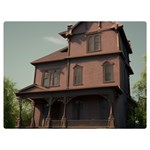 Victorian House In The Oregon Woods Two Sides Premium Plush Fleece Blanket (Extra Small)