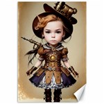 Cute Adorable Victorian Steampunk Girl 4 Canvas 12  x 18 