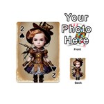 Cute Adorable Victorian Steampunk Girl 4 Playing Cards 54 Designs (Mini)