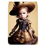 Cute Adorable Victorian Steampunk Girl 2 Removable Flap Cover (S)