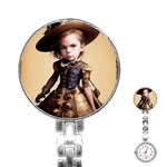 Cute Adorable Victorian Steampunk Girl 2 Stainless Steel Nurses Watch