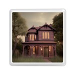 Victorian House In The Woods At Dusk Memory Card Reader (Square)