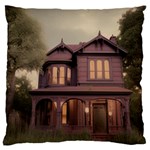 Victorian House In The Woods At Dusk Large Cushion Case (One Side)