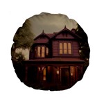 Victorian House In The Woods At Dusk Standard 15  Premium Round Cushions