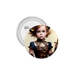 Cute Adorable Victorian Steampunk Girl 3 1.75  Buttons