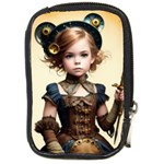 Cute Adorable Victorian Steampunk Girl 3 Compact Camera Leather Case