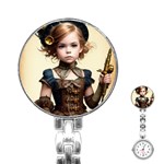 Cute Adorable Victorian Steampunk Girl 3 Stainless Steel Nurses Watch
