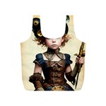 Cute Adorable Victorian Steampunk Girl 3 Full Print Recycle Bag (S)