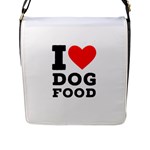 I love dog food Flap Closure Messenger Bag (L)