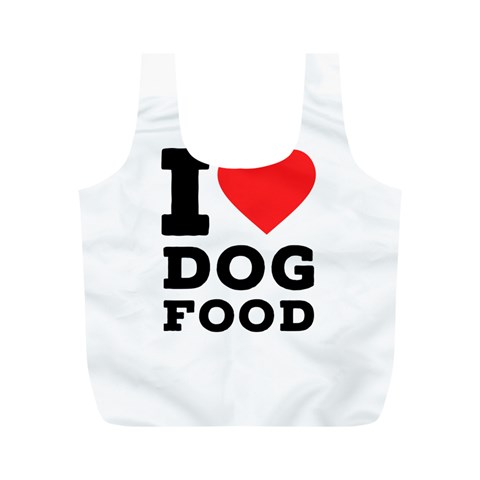 I love dog food Full Print Recycle Bag (M) from UrbanLoad.com Front