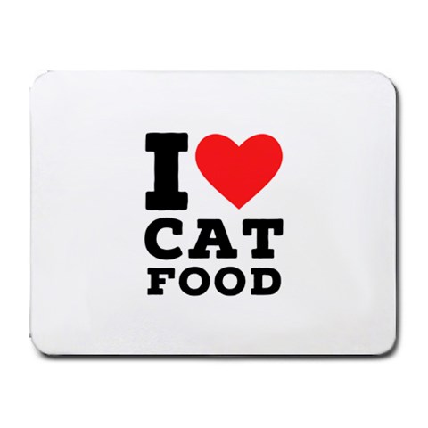 I love cat food Small Mousepad from UrbanLoad.com Front