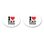 I love cat food Cufflinks (Oval)
