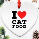 I love cat food Heart Ornament (Two Sides)