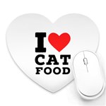 I love cat food Heart Mousepad