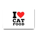 I love cat food Small Doormat