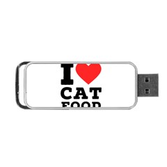 I love cat food Portable USB Flash (Two Sides) from UrbanLoad.com Back