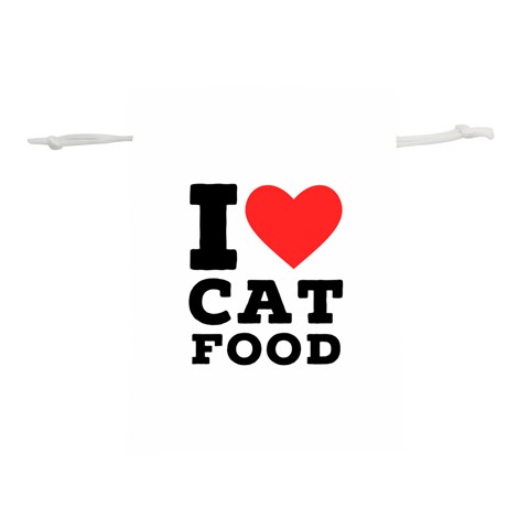 I love cat food Lightweight Drawstring Pouch (S) from UrbanLoad.com Front