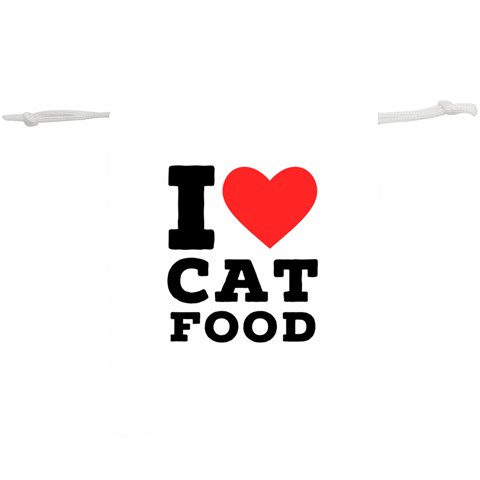 I love cat food Lightweight Drawstring Pouch (XL) from UrbanLoad.com Front