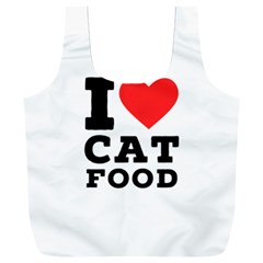 I love cat food Full Print Recycle Bag (XXL) from UrbanLoad.com Front