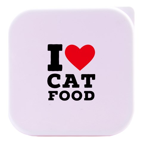 I love cat food Stacked food storage container from UrbanLoad.com Purple