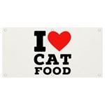 I love cat food Banner and Sign 4  x 2 