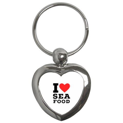 I love sea food Key Chain (Heart) from UrbanLoad.com Front