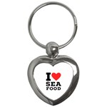 I love sea food Key Chain (Heart)