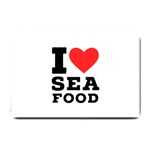 I love sea food Small Doormat