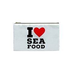 I love sea food Cosmetic Bag (Small) from UrbanLoad.com Front