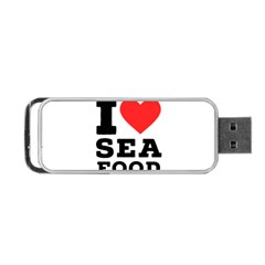 I love sea food Portable USB Flash (Two Sides) from UrbanLoad.com Front