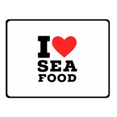 I love sea food Two Sides Fleece Blanket (Small) from UrbanLoad.com 45 x34  Blanket Front