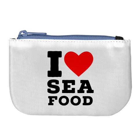 I love sea food Large Coin Purse from UrbanLoad.com Front
