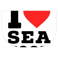 I love sea food Make Up Case (Large) from UrbanLoad.com Side Left