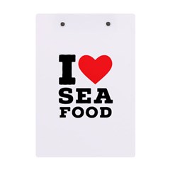 I love sea food A5 Acrylic Clipboard from UrbanLoad.com Back