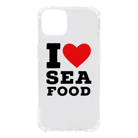 I love sea food iPhone 13 TPU UV Print Case from UrbanLoad.com Front