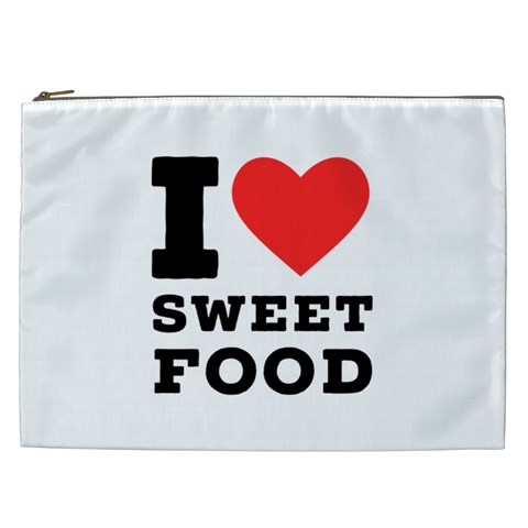 I love sweet food Cosmetic Bag (XXL) from UrbanLoad.com Front