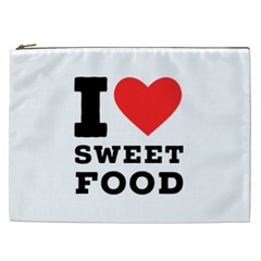 I love sweet food Cosmetic Bag (XXL) from UrbanLoad.com Front