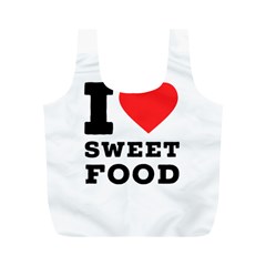 I love sweet food Full Print Recycle Bag (M) from UrbanLoad.com Back