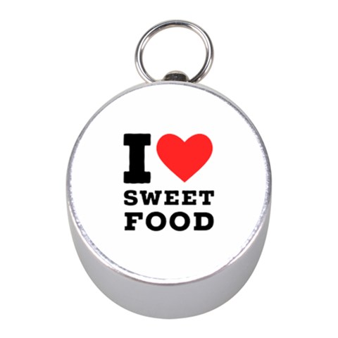 I love sweet food Mini Silver Compasses from UrbanLoad.com Front