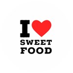 I love sweet food Wooden Bottle Opener (Round)