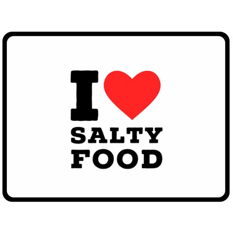 I love salty food Fleece Blanket (Large) from UrbanLoad.com 80 x60  Blanket Front