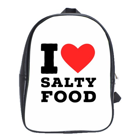 I love salty food School Bag (XL) from UrbanLoad.com Front