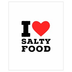 I love salty food Drawstring Pouch (XL) from UrbanLoad.com Front
