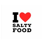 I love salty food Premium Plush Fleece Blanket (Small)