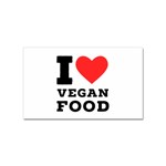 I love vegan food  Sticker (Rectangular)