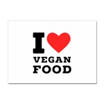 I love vegan food  Sticker A4 (10 pack)