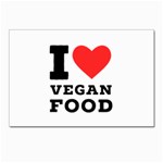 I love vegan food  Postcards 5  x 7  (Pkg of 10)