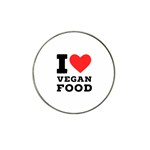 I love vegan food  Hat Clip Ball Marker (4 pack)
