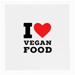 I love vegan food  Medium Glasses Cloth (2 Sides)